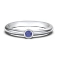 thumbnail image 1 of Ensemble de Bagues avec Pierre de Naissance Classique - Saphir Bleu (Septembre), 1 of 4