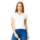 thumbnail image 2 of Blusa 2x1 Básica Moda Casual Mujer Negro Blanco Manga Corta blanco M Incógnita 330553, 2 of 12