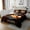 Brown Orange, variant on Erosebridal Cute Woodland Fox Quilt Sets for Twin Size Bed , Animal Theme Bed Set, Hearts Print Home Decor, Breathable 2 Pieces