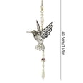 thumbnail image 6 of Homellea Hummingbird Crystal Suncatcher, 15.9 Inch Silver Metal Window Hanging Ornament with Crystal Prism Pendant for Rainbow Maker, Garden, Patio, Bedroom, Living Room and Home Decor, 6 of 6