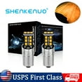 thumbnail image 2 of 2X LED Front Turn Signal Blinker Light Bulbs 1156 7506 3497 Amber Yellow 3000K, 2 of 10