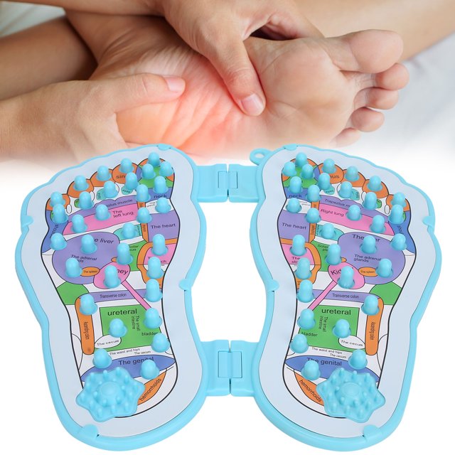 Foot Shape Massage Mat, Foot Massage Cushion Portable Practical for Foot Massage