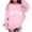 Pink, variant on Toddler Girl's Long Sleeve Sweatshirt Crew Neck Floral Print Kids Sweater Shirt Sweatshirts Cute Trendy Fall Pullover Tops Size 3-4T