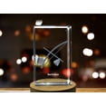 thumbnail image 2 of Berimbau 3D Engraved Crystal 3D Engraved Crystal Keepsake/Gift/Decor/Collectible/Souvenir, 2 of 6