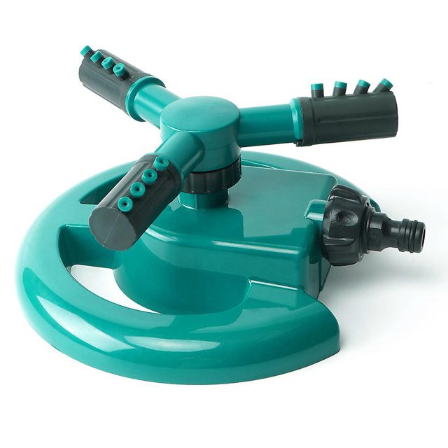 Aspersor giratorio Aspersores de agua Juego de riego automático Aspersor de jardín ajustable giratorio 360 3 aspersores de césped con brazo rociador giratorio