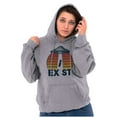 thumbnail image 4 of Aliens Exist UFO Beam Cool Believers Hoodie Sweatshirt Women Men Brisco Brands L, 4 of 6
