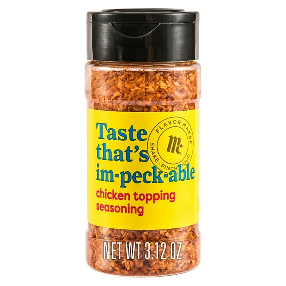 McCormick Flavor Maker Chicken Topping Seasoning, 3.12 oz Bottle