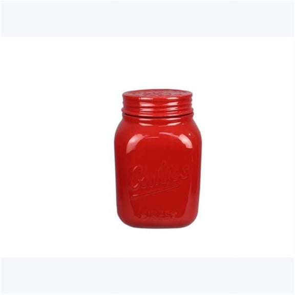 Youngs 19697 Ceramic Red Mason Cookie Jar