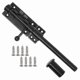 thumbnail image 1 of Heavy Duty Slide Bolt Gate Latch with A Padlock, Horizontal Bolt Latch Floor Latch Hardware and Lock, 1 of 5