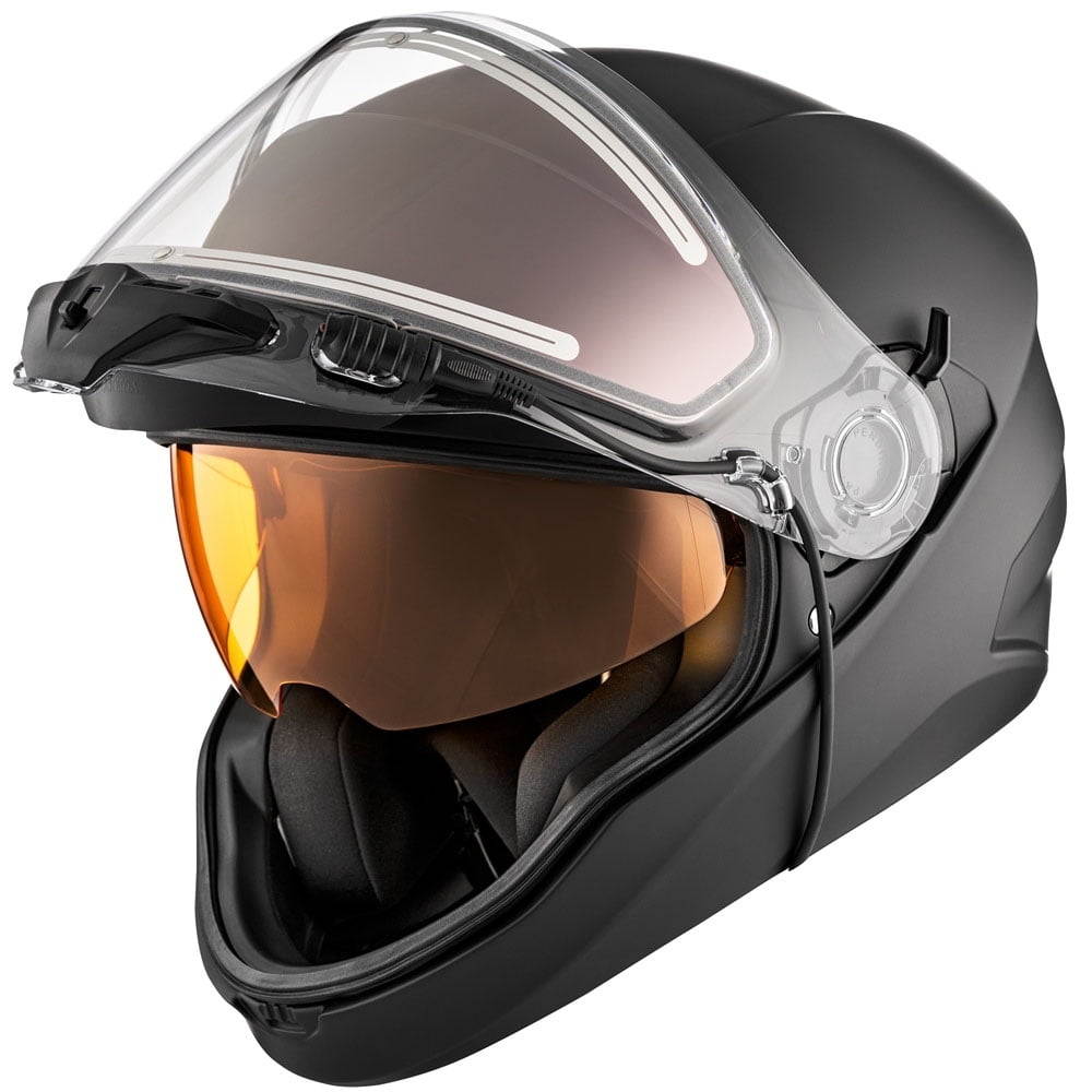 CKX Contact Full Face Snowmobile Helmet Solid Matte Black 515351