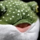 thumbnail image 3 of Peluche de peluche con forma de pez globo, 18 cm, verde, para niños, 3 of 8