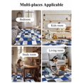 thumbnail image 6 of Mid Century Area Rug for Bedroom 5x7 Ft Navy Blue Grey Abstract Retro Geometric Modern Super Soft fuzzy Throw Rug Non-Slip Fluffy Plush Indoor Floor Carpet for Living Room Nursery Home Decor, 6 of 8