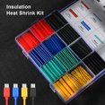 thumbnail image 4 of Eigraketly 530 Uds Ratio 2:1 tubo termorretráctil envoltura de manguito Cable alambre 5 colores 8 tamaños Herramientas eléctricas, 4 of 6