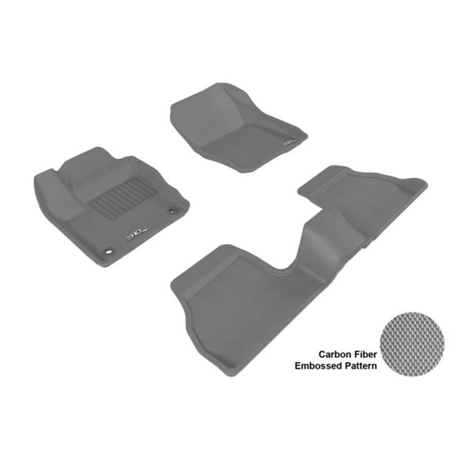 3D MAXpider L1FR02901501 FORD FOCUS 2012-2014 KAGU Gris R1 R2 (2 Œillets) Tapis de Sol