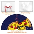 thumbnail image 4 of Picia PLANETA EN FORMA DE PIZZA Print Christmas Tree Skirt , Christmas Tree Skirt Ornaments for Merry Christmas Holiday Party Decorations Indoor Outdoor-30", 4 of 7