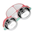 thumbnail image 3 of xinxixnxx Kids Tableware Spoon Fork Feeding Scoop Bowl Rust-free Non-slide Thickened Plate Kit Multipurpose Red Car/Bowl/removable, 3 of 6