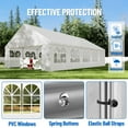 thumbnail image 6 of Lumiparty 20x33 ft Heavy-Duty Party Tent, Large Outdoor Wedding Gazebo Canopy Carport Shelter with Removable Window Sidewalls, Event Tent for Patio, Backyard & Garden, 6 of 7
