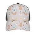thumbnail image 3 of Lsque Animals In Tribe Printed Trucker Hat - Baseball Cap for Men Women - Breathable Mesh Side, Adjustable Fit - for Casual Wear, 3 of 7