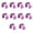 Purple, variant on 10 Pcs Aluminum Alloy Bike Cable C-Clips Mountain Bike Bicycles Brake Cable Clip