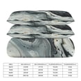 thumbnail image 2 of 3 Pcs Soft Bedding Set, Includes 1 Duvet Cover with Zipper And 2 Pillow Shams,Marble Texture Twin(86"x70"), 2 of 8