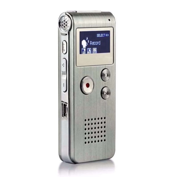 Multifunctional Rechargeable 8GB 650HR Digital Audio Voice Recorder Dictaphone MP3 Player