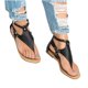 thumbnail image 3 of Zapatos con clip de verano para mujer Sandalias cómodas con cremallera Pisos Sandalias de playa informales Wmkox8yii shjk2235, 3 of 5