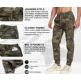 thumbnail image 3 of TRGPSG Men’s Joggers Pants Elastic Waist Camo Cargo Athletic Pants with Drawstring, 3 of 7