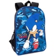 thumbnail image 2 of Sonic The Hedgehog Boys Backpack Kids Navy Camo School Rucksack Pencil Case, Water Bottle Game Merchandise, 2 of 7