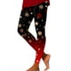 thumbnail image 1 of Gibobby Pantalones de yoga Leggings deportivos estampados navideños de moda informal para mujer Leggings de yoga informales(Vino,M), 1 of 5