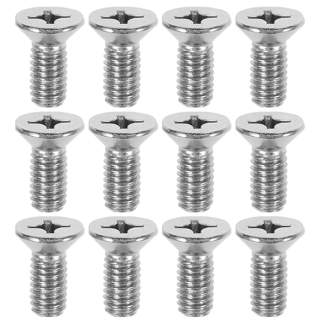 OFFIGAM 24Ud Tornillos De Fijación Para De Auto En Inoxidable Compatibles Y Resistentes Plata