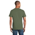 thumbnail image 3 of Gildan Short Sleeve T-Shirt for Men - 3XL Size | 100 Heavy Cotton Crew Neck Tee, Military Green, 5.3 oz, 3 of 6