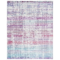 SAFAVIEH Skyler Kagan Distressed Area Rug, Silver/Purple, 9' x 12'