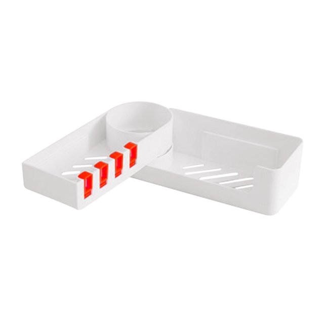 Naiovety Estante de baño, estantes de esquina, soporte para champú, estante de almacenamiento para cocina, organizador de ducha, soporte de pared, Almacenamiento y organización del hogar naranja Naiovety HA001892-02