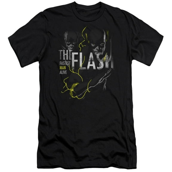 DC Flash Bold Flash HBO S/S Adult 30/1 T-Shirt Black