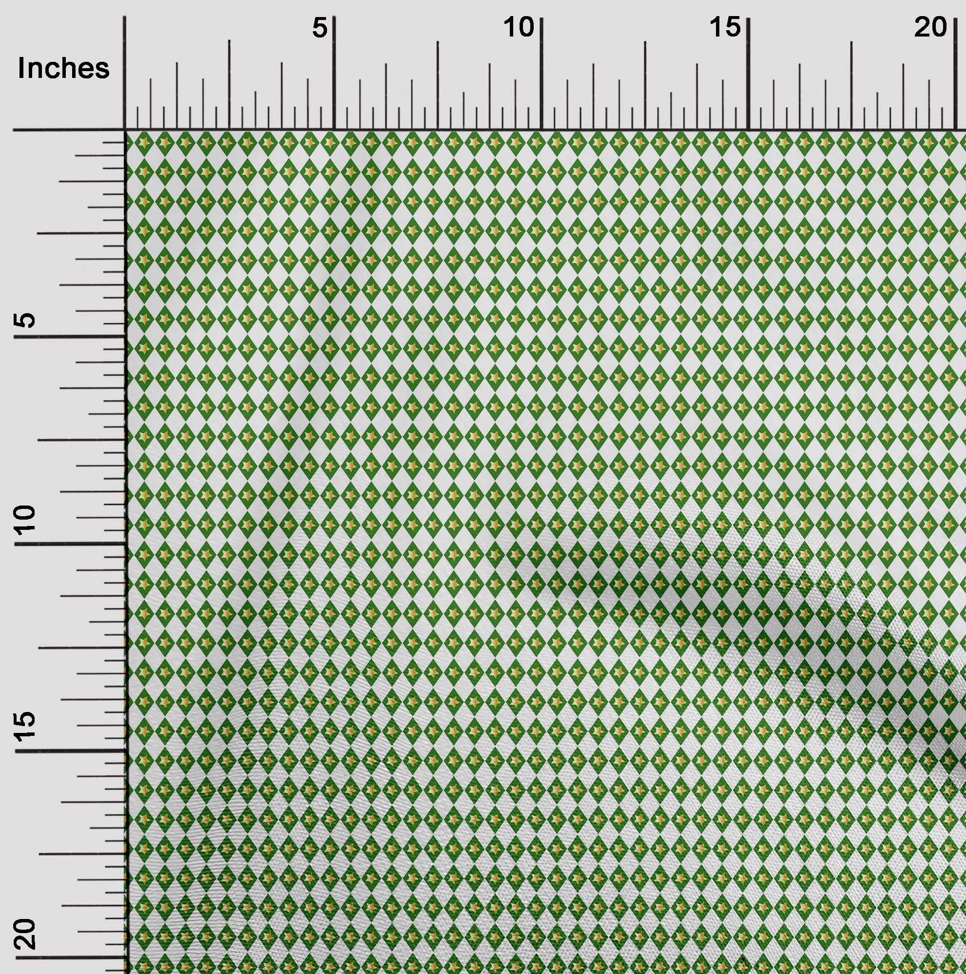 oneOone Polyester Lycra White Fabric Christmas Quilting Supplies Print Sewing Fabric By The Yard 56 Inch Wide