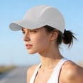 thumbnail image 2 of Shadoumai Womens Quick Dry Sport Baseball Cap, Athletic Fitted Cap Mesh Adjustable Plain Hat Running Trucker Hat for Women, 2 of 7