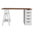 thumbnail image 4 of Escritorio Con Librero, Mesa De Computo, Centro De Computo Bertolini Spirit Nogal con Blanco, 4 of 8