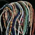 thumbnail image 2 of HOOUN 4X6MM/5X8MM Natural Gemstone Abacus Rondelle Loose Beads for Jewelry Making DIY-15 Pink Picasso-4x6mm 15.5 inches, 2 of 9