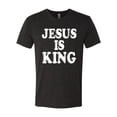 thumbnail image 2 of Jesus Is King Bible Scripture | Mens Christian Premium Tri Blend T-Shirt, Vintage Black, X-Large, 2 of 3