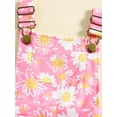 thumbnail image 6 of Nygoyerh Toddler Little Girls Summer Romper Overalls Floral Print Front Pockets Adjustable Straps Jumpsuit Kids Cute Sleeveless Shortall Playsuit 12M 18M 24M 3T 4T 5T, 6 of 7