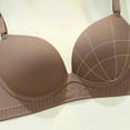thumbnail image 5 of SMihono Sexy Plunge Demi for Women Soft Underwire Push up Bra Lightly Beathable Padded Bralettes Adjustable Strap Bras Coffee M, 5 of 9