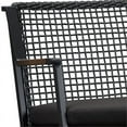 thumbnail image 3 of Real Flame Calvin Aluminum Patio Rocker Bench in Black, 3 of 5