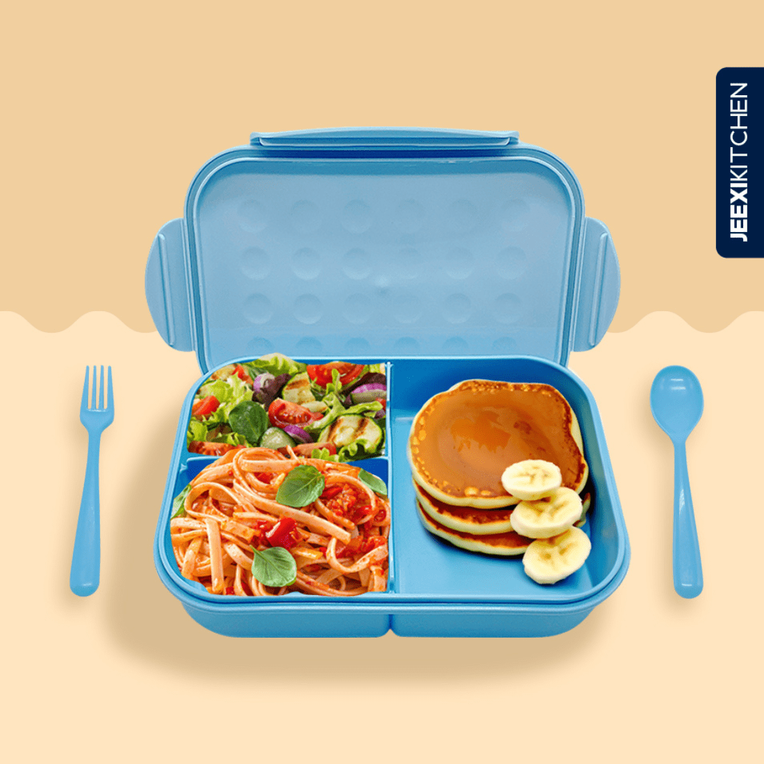 Jeexi Premium Kids Bento Lunch Box , Leak Proof Lunch Box for Adults