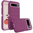 thumbnail image 1 of Asuwish Compatible with Google Pixel 6 Phone Case Hybrid Rugged Shockproof Hard Protective Drop Proof Full Body Heavy Duty Mobile Cell Cover for Pixel6 Pixle Six Women Men Purple, 1 of 6