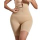 thumbnail image 1 of Mujeres Más Tamaño Leggings de Cintura Alta Ajustado con Hebillas Ajustables para Shapewear Frontal Plano, Control Del Vientre de Poliéster, 1 of 9