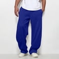 thumbnail image 3 of SYwaren Men's Casual Fashion Sweatpants Elastic Waist Drawstring Solid Color Joggers with Pockets, 3 of 8