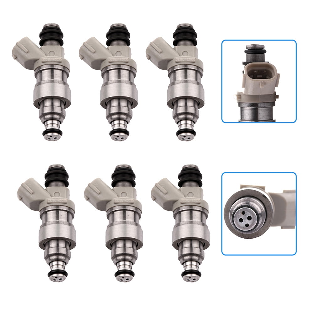 NewYall Pack of 6 Fuel Injectors with 4 Holes 