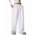 thumbnail image 1 of Pantalones Deportivos de Pierna para Mujer, Holgados, con Cordón, de Cintura Alta y Bolsillos XL, 1 of 8