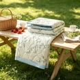 thumbnail image 4 of Printed Lightweight Summer Quilt – Soft Breathable Cotton Blanket for Air Conditioning Room, 39.37x59In Machine Washable, 4 of 7