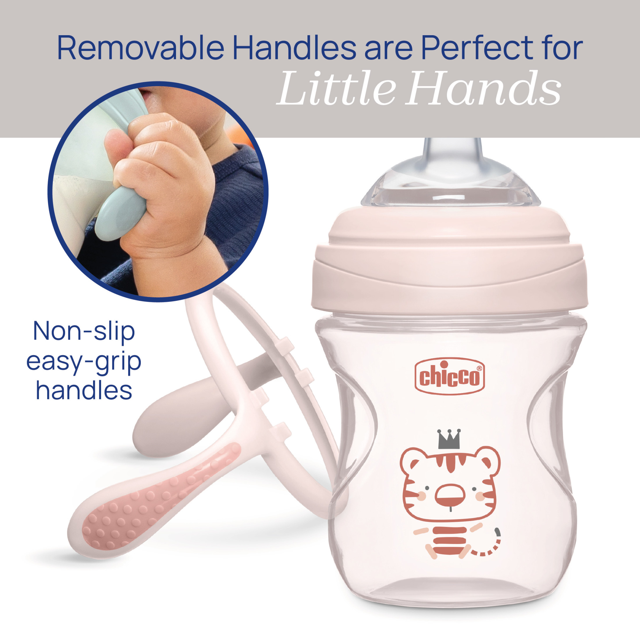 Chicco Silicone Spout Transition Sippy Cup, 7oz, 4M+, Blush photo 7